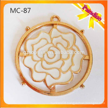 MC87 Custom Garment flower metal accessories for metal tag